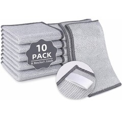 BD Prime Ventures Silver Mesh Dish Cloths 7.87 inches x inches,