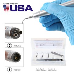 Dental 1:5 Fiber Optic LED Electric Contra Angle/ Air Scaler Handpiece