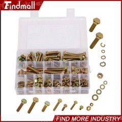 236PCS M6 M8 M10 Heavy Duty Bolts and Nuts Assortment Kit Grade 8.8 Alloy Steel