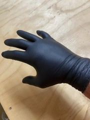 PIP Ambi-Dex Grippaz Skins 67-246 Black Nitrile Gloves 6 mil fish scale grip50k