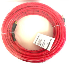 Coilhose Pneumatics PFE41004TR FLEXEEL 1/4 x 100′ Hose 1/4″ MPT Fittings Red