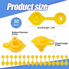 50 Yellow Fuel Gas Can Jug Vent Cap Blitz Wedco Scepter Essence Midwest Eagle