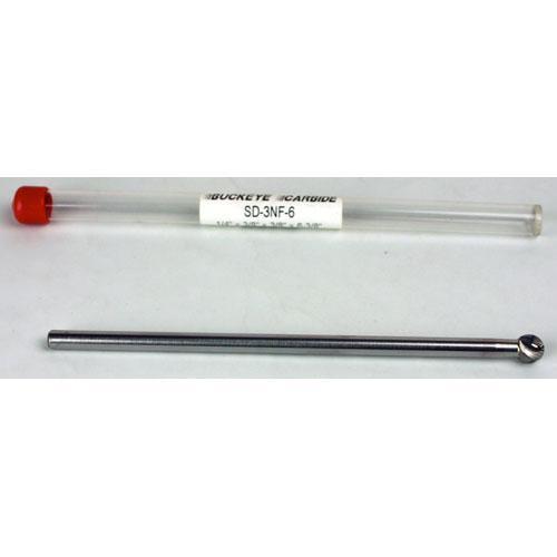 Carbide Burr (SD-3NF-6) Ball Shape – Aluminum Cut – 1/4 x 3/8 x 3/8 x 6 3/8