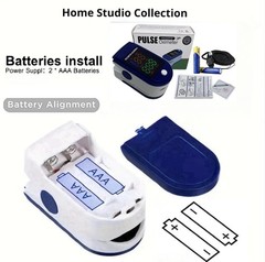 Finger Tip Pulse Oximeter SpO2 Blood Oxygen Saturation Heart Rate Monitor