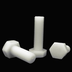 US Stock 50pcs M4 x 12mm Hex Nylon screws hex bolts screws White