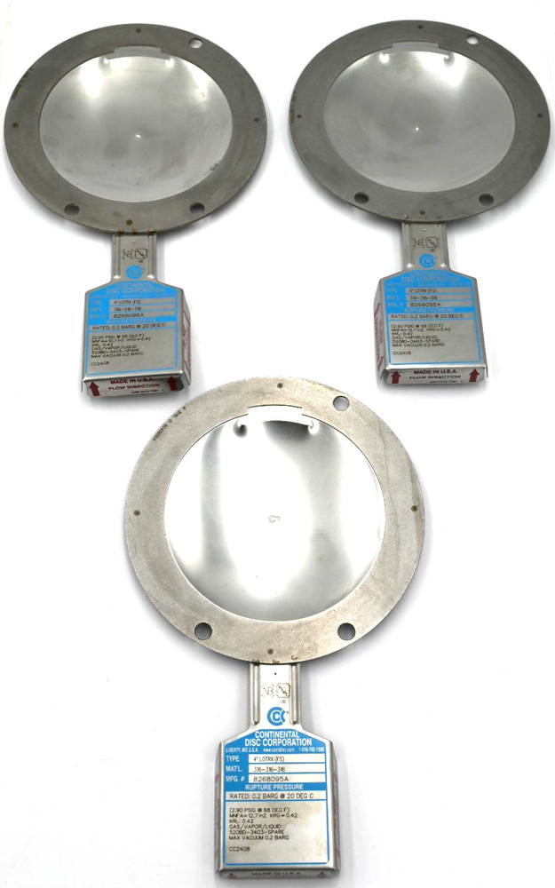 CONTINENTAL DISC CORPORATION 4″ LOTRX (FS) 8268095A RUPTURE DISC