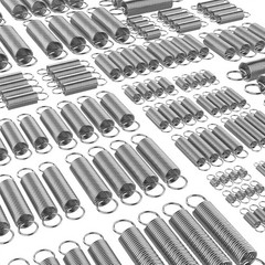 100 Pcs Extension Spring, Extension Spring Assortment Kit 25 Different Sizes