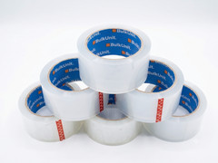 6 Rolls NO NOISE Silent Packing Tape 2″x55yd 2.7 Mil Heavy Duty Quiet Clear