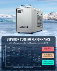 OMTech Industrial Water Chiller for 50W+ CO2 Laser Engraver Cutter Marker CW5200