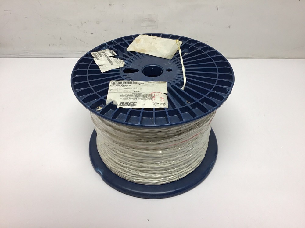 1400 Ft Raychem M27500-16ML2U08 Mil-Spec Cable 16-AWG 2 Conductor Stranded.