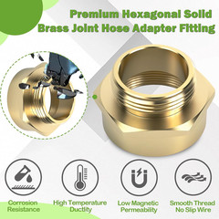 Durable Brass Fire Hose Adapter: 2″ NPT Female to 1-1/2″ NST Male Connection