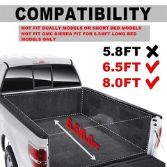 Fender Flares Compatible with Chevy Silverado 1500 2014-2018