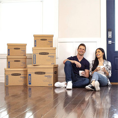Small Moving Box 15 Pack, Pre-Printed for Labeling, 16.5-In X 12.25-In X 12.675-