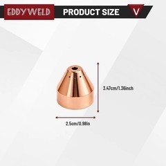 10PK 220817 Shield cup Fits Powermax 45XP 65 85 105 Plasma Torch Duramax