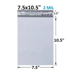 200 Poly Mailers Shipping Bags 50 Each Size 4×6” 5×7” 6×9” 7.5×10.5” 2.5MIL