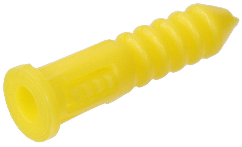Hillman 370326 Ribbed Plastic Anchor, 4-6-8 X 100 count (Pack of 1), Yellow