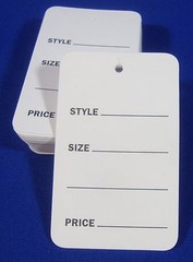 1000 White Unstrung Garment Merchandise Price Tags Sm Retail Store Supply