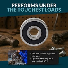 (10) 6211-2RS Premium Rubber Seal Ball Bearing C3 EMQ, 55x100x21, 6211 2RS