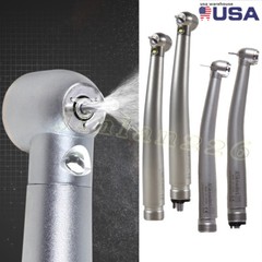 Dental (LED Optic E-generator) Denshine Handpiece High Speed Turbine 2/4Hole USA