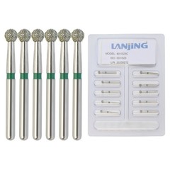 Dental Diamond Burs Round Ball Multi-Use Coarse Bur FG High Speed Burr 801/023C