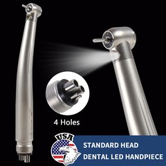 10pcs Dental Fiber Optic LED E-generator High Speed Handpiece 3 Spray 4 Hole st