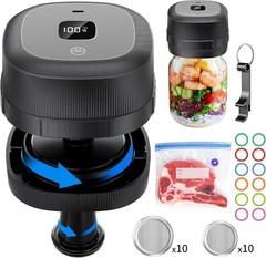 Electric Mason Jar Vacuum Sealer Kit for Wide Mouth and Regular Mouth Mason Jars