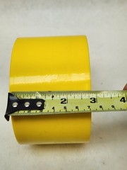 1 ROLL – HBM Vinyl Plating Marking Safety Tape 3″ x 36 Yds. (6 Mil Thick) YELLOW