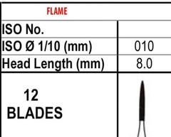 Carbide Burs H48L10 TRIMMING & FINISHING H48L010 Hi Quality FG Bur 100-10/PK