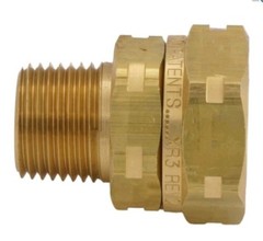NEW Gastite XR3FTG-8 FlashShield Brass 1/2″ Straight Male Pipe Adapter Fitting