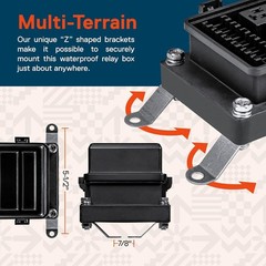 12V Waterproof Fuse Relay Box 6 Relay 6 ATC ATO Holder