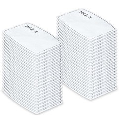 40pcs Adults Size Adaptive Activated Carbon Fabric Adult, 40 Pcs White