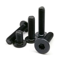 Stainless Steel Hexagon Hex Socket Ultra Thin Flat Wafer Head Screw Bolt Black