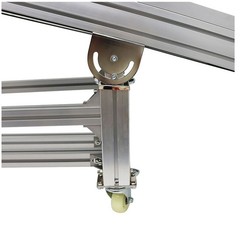 110V 59″×11.8″ Inclined Wall PVC Conveyor Belt Transport Machine Load 66-88Lbs