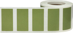 Rectangle Color Stickers | 0.75 x 1.5″ Inch | 500 Pack | Pick One Color