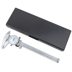 6″ Dial Caliper, 0.001″ Resolution with Slide Lock, Shock Proof, Includes Case