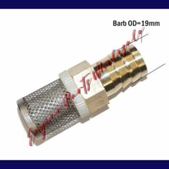 19mm 3/4″ in Brass Hose Barb Stainless Steel Filter Mesh Pump Strainer Connector