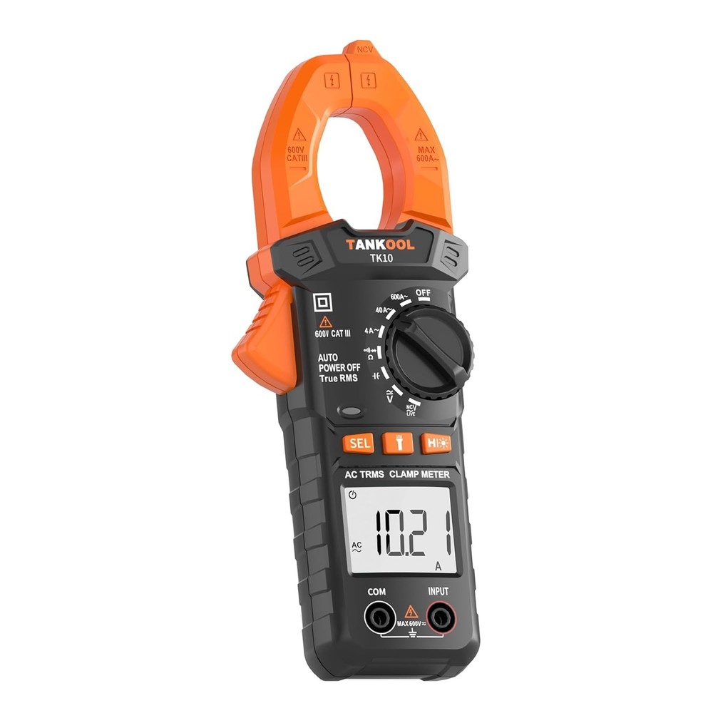Digital Clamp Meter True RMS 4000 Count Auto Ranging NCV Multimeter Backlight