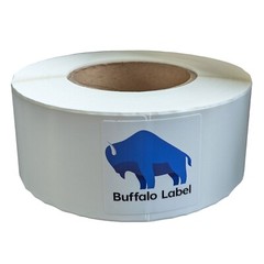 Sample Label Roll – White Gloss BOPP Roll Inkjet Labels, 3″ Core, Blank