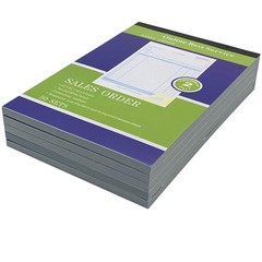 Large Carbonless Duplicate Sales Order Receipt Books 5 Pack 50 Sets 5.9 x 1