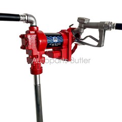 12 Volt 20 GPM 2600 RPM Fuel Transfer Pump Diesel Gas Gasoline Kerosene Red
