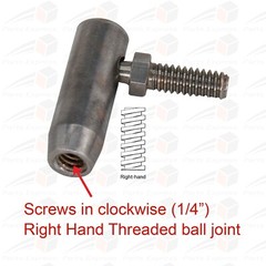 BALL JOINT (Right Hand Thread, Silver) for HOFFMAN Press Machine Model X (# X16)