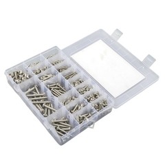 550Pcs 304 Stainless Steel Wood Screws Assortment Kit Phillips #4 #6 #8 #10 #12
