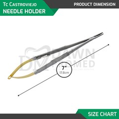5 TC Castroviejo Micro Surgery STR + CVD Scissors Needle Holder Forceps German G
