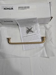 Kohler 25495-2MB Artifacts 7″ Cabinet Pull, Vibrant Moderne Brushed Brass