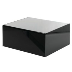 HUBERT Modular Black Acrylic Riser – 12″L x 9 3/4″W x 5″H