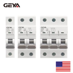 GEYA MCB Mini Circuit Breaker 1/2/3P Type C 6 10 16 25 32 40 50 63 80 100 125Amp