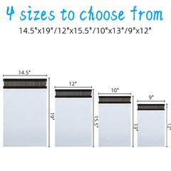Poly Mailers Shipping Bag 7.5×10.5 9×12 10×13 12×15.5 12×16 14.5×19 19×24 US