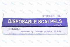 DISPOSABLE SCALPELS #10 TO #22 INDIVIDUALLY FOIL WRAPPED SINGLE USE DERMAPLANING