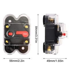 100 Amp Car Circuit Breaker Fuse Reset 12V-48V DC Car Boat Auto Waterproof NEW