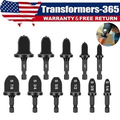 11pcs Swaging Drill Bit Tool Set Flare Tube Copper Pipe Expander for HVAC Repair